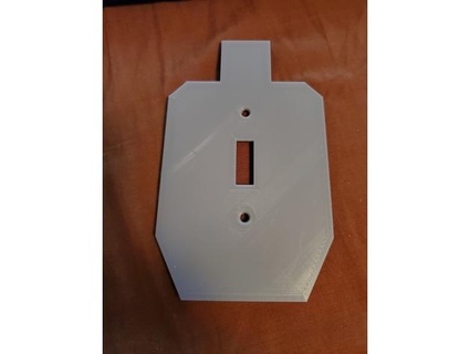 uspsa target light switch cover captainbarred 3d print model - Mito3D