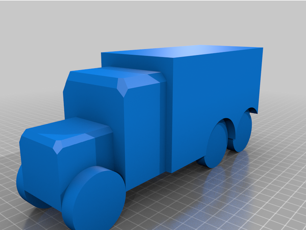 wwii jogo guerra caminhão miniatura Blamazon 3D print model - Mito3D