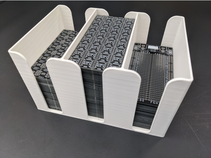 pcb inventory organizer 50mm x 100mm pcbs ab2tech 3d print model - Mito3D