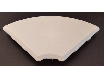 h ppe-compatible quart-circular shower drain cap cover hedwig 3d print model - Mito3D