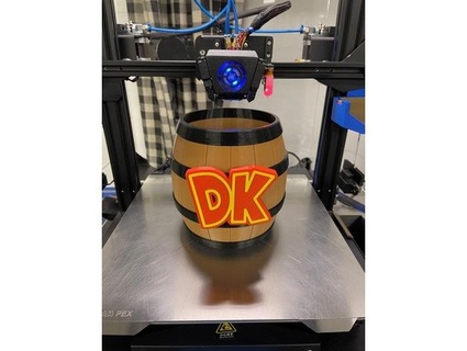 donkey kong barrel dual extrusion jokhool 3d print model - Mito3D