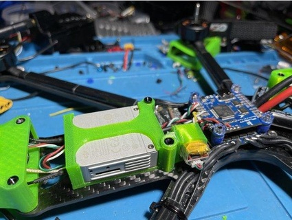 falcon multirotors cinebarge dji fpv air unit cage vifly finder 2 mount vaughndickson 3d print model - Mito3D