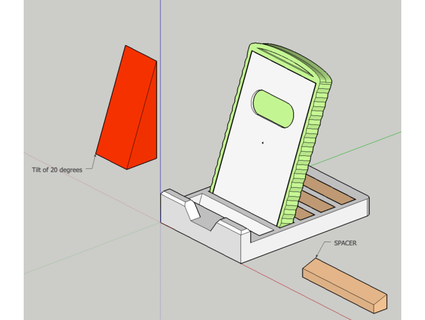 iphone estante soporte imaicom 3d print model - Mito3D