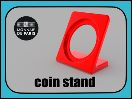 monnaie supporter monnaie Paris calamars 3d print model - Mito3D
