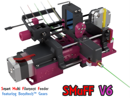 duman v6 akıllı iplik besleyici Bondtech dişliler teknoloji gegg 3d print model - Mito3D