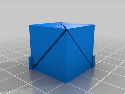 puzzle cube six pieces 3 x 2 frans45 3d print model - Mito3D