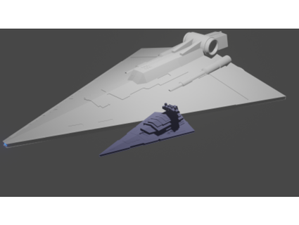 pretore incrociatore battaglia In piedi kuatdriveyards 3d print model - Mito3D