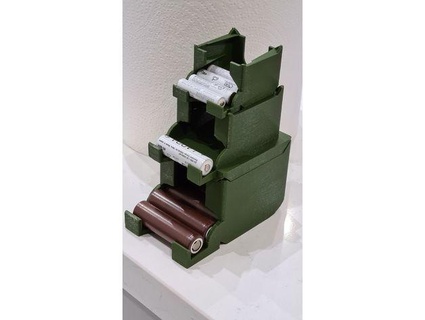 batteria dispenser aa aaa 18650 impilabile paulkoug 3d print model - Mito3D