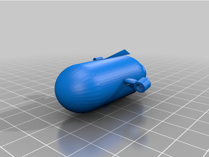 micro submarino hugo mrh 3d print model - Mito3D