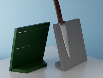 magnetisch Messer Block parametrisch revensanchez 3d print model - Mito3D