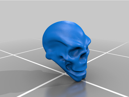 happy skull thebigtricky 3d print model - Mito3D