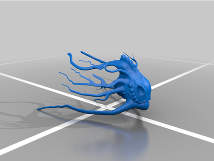femmina alieno testa thebigtricky 3d print model - Mito3D