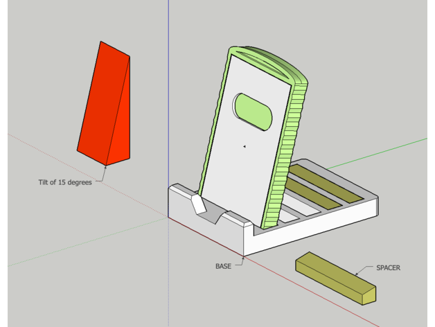 i phone In piedi imaicom 3D print model - Mito3D