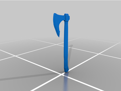viking type axe thebigtricky 3d print model - Mito3D