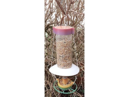 bird feeder - free draining pop bottle wine updated jan 2022 001pad 3d print model - Mito3D