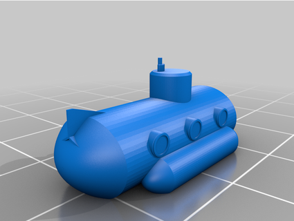 chunky submarine potatoprint 3d print model - Mito3D