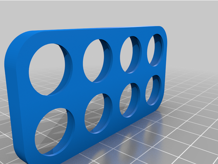 18650 2 row holders 2x1 2x2 2x3 2x4 2x5 thirstierdeer 3d print model - Mito3D