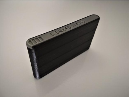 10rd orta düzey kartuş cephane Kutu kalibre fff teknolojisi 3d print model - Mito3D
