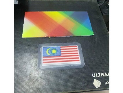 Malasia bandera multi color impresión usando mosaico paleta 2 syamsulkmal 3d print model - Mito3D