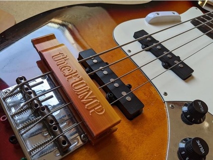 thefump - bass guitar mute damper alwayshollow 3d print model - Mito3D