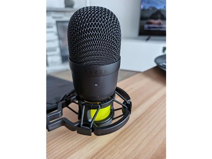Ustura Seiren mini şok binmek adaptör mikrofon Fanlı 3d print model - Mito3D