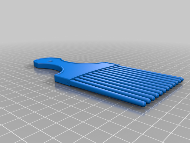 afro peigne jfosj 3D print model - Mito3D