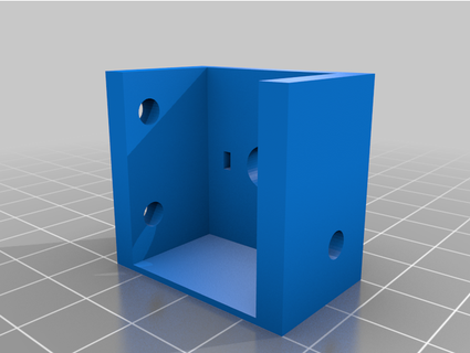 rudder holder pot rdware 3d print model - Mito3D