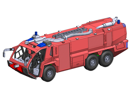 rosenbauer firetruck panther 6x6 vorobej72 3d print model - Mito3D
