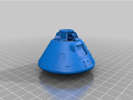 Apolo 11 cápsula caprica4 3d print model - Mito3D