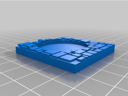 12 man bloodbowl team base - small slabs warmachineworkshop 3d print model - Mito3D