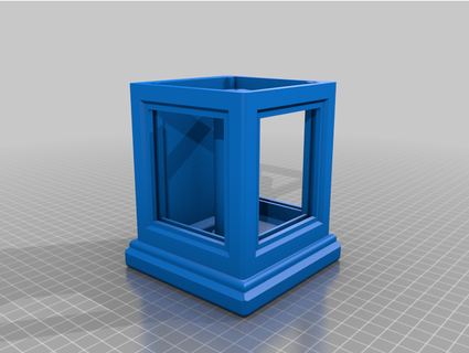 lithophane lamp box mumenrider 3d print model - Mito3D