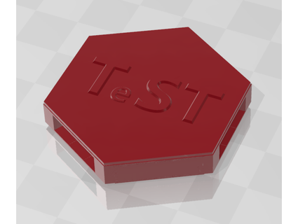 tst test pavimento esadecimale piastrella talismansabreterrain 3d print model - Mito3D