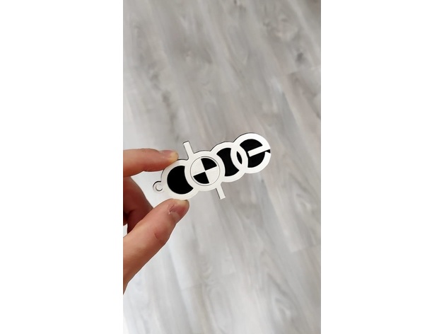 audi dope keychain mariusc46 3D print model - Mito3D