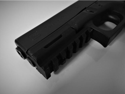 glock 17 Picatinny adaptör Demiryolu v15 Güncelleme fff teknolojisi 3d print model - Mito3D