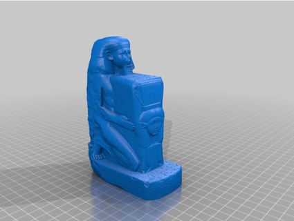 senenmut diz çökmüş heykel thebuyer2016 3d print model - Mito3D