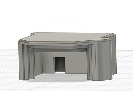 bunker Cricqueville ponta du hoc wwii jmga2s 3d print model - Mito3D