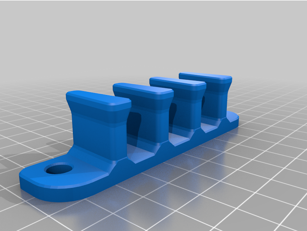 pinça prateleira x4 pegboard acronovação 3D print model - Mito3D