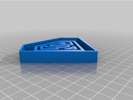 superman cookie cutter frankietje 3d print model - Mito3D