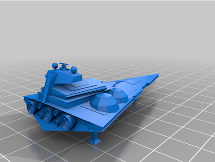 interdictor estrella destructor kuatdriveyards 3d print model - Mito3D