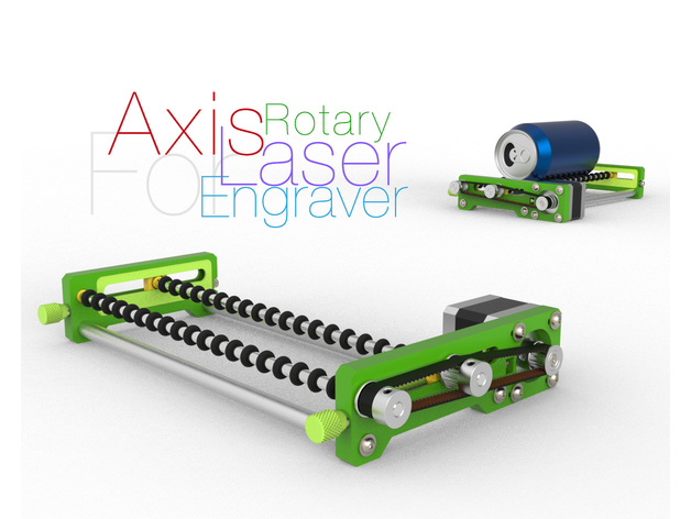 rotierend Achse Laser Graveur Perinski 3D print model - Mito3D