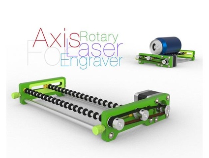 rotary axis laser engraver perinski 3d print model - Mito3D
