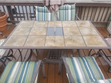 veranda masa şemsiye Meydan fayans ver10 tutuşturma 3d print model - Mito3D