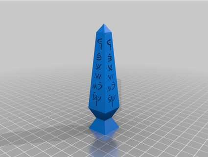 alieno obelisco docmyer 3d print model - Mito3D