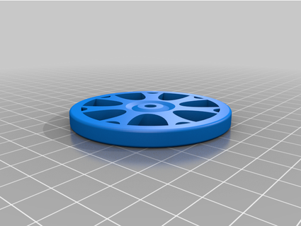 basic rc setup wheel manmark 3d print model - Mito3D