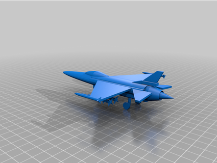 16 combat faucon air Obliger 1 3d print model - Mito3D