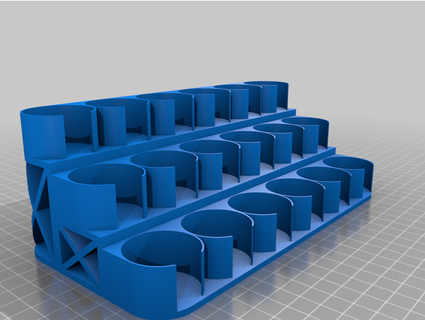 paint pot stand organizer airborneelmo 3d print model - Mito3D