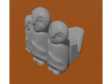 pequeno monge Panela pés waffles ar 3d print model - Mito3D