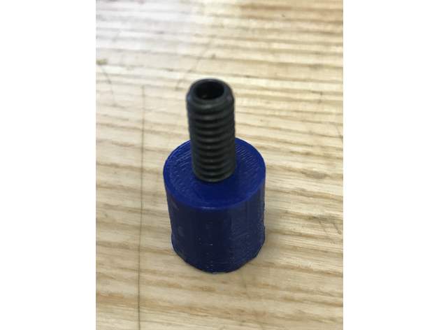 15mm Iris Stange Stummel 1 4 20 Gewinde Zucht Loch Rota pola erhalten 3D print model - Mito3D