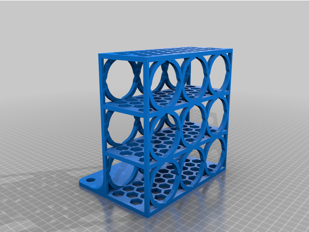 honeycomb spice rack - supports higorfelipe2 3D print model - Mito3D