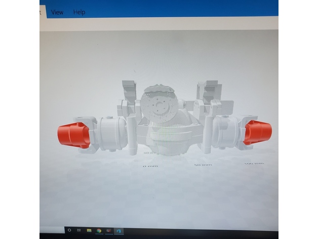 rc monstro caminhão Rockwell eixo gsbinder 3D print model - Mito3D